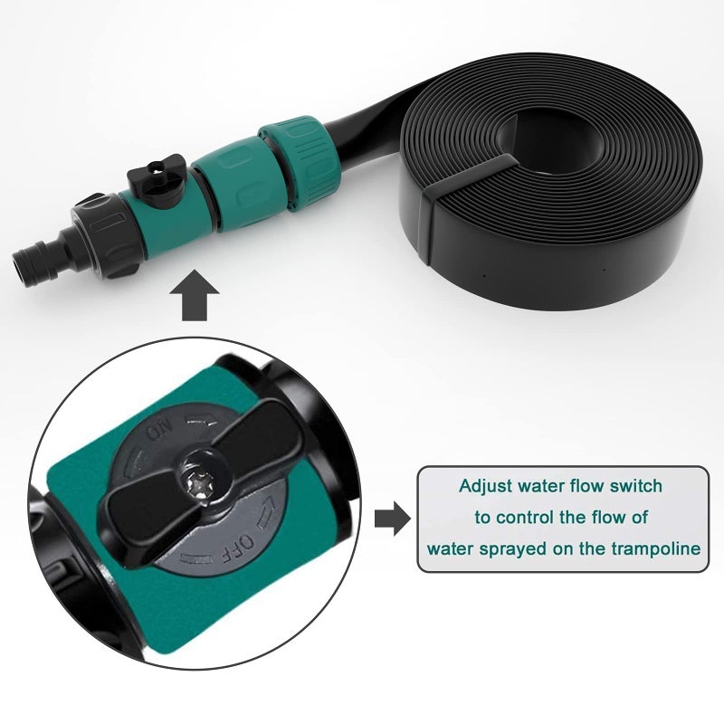 Bobor Trampoline Sprinklers for Kids, Outdoor Trampoline Spary Park Fun Summer Water Toys.(39ft) - Image 5